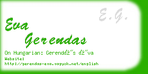 eva gerendas business card